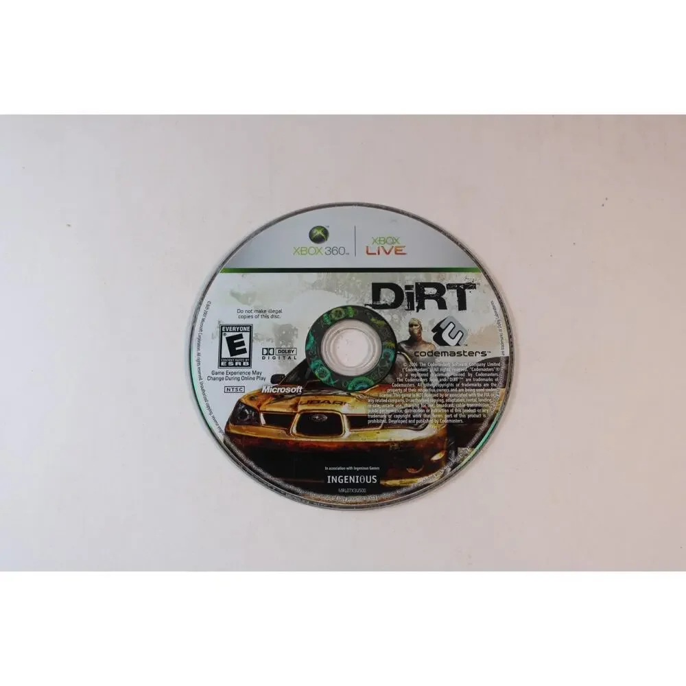 DiRT (Microsoft Xbox 360, 2007) Authentic, Game Disc Only, Tested/Works